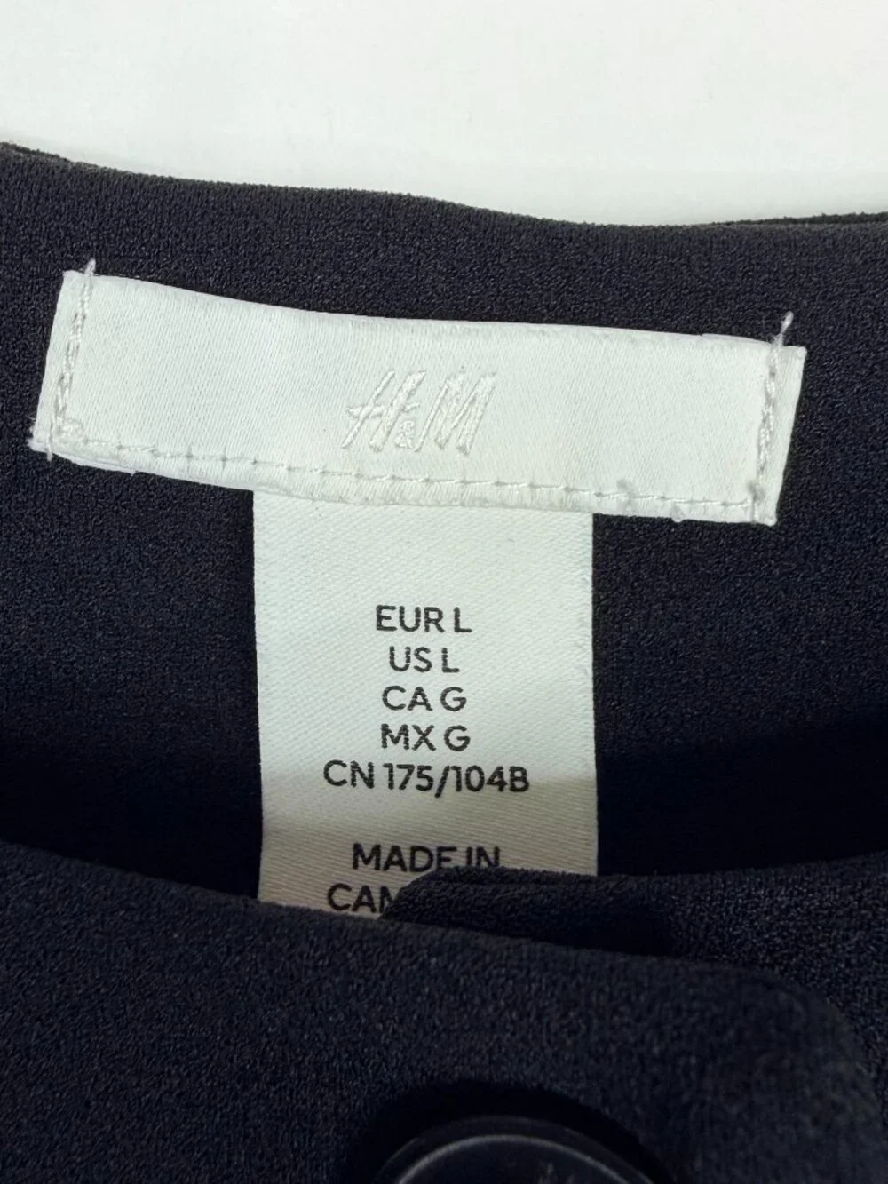 2/$30 H&M Ponte Di Roma Waistcoat Black Large #A3547
